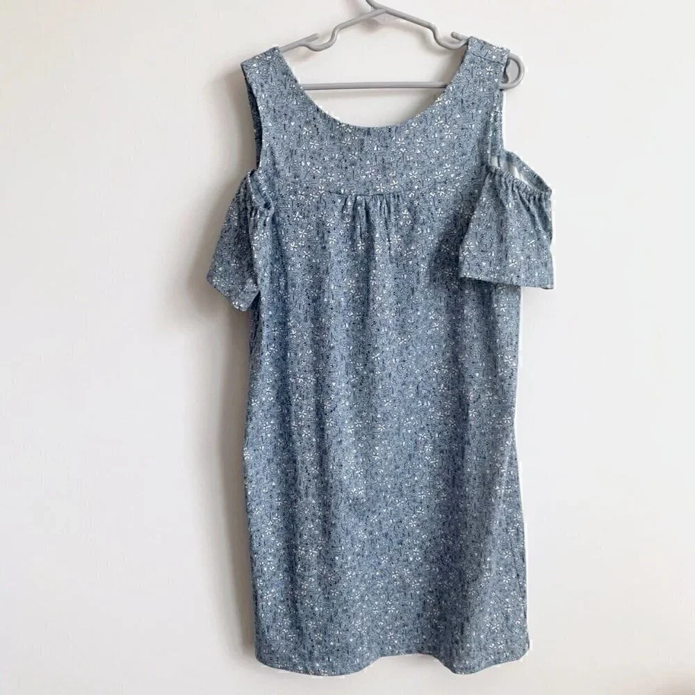 NWT Tea Collection Floral Cold Shoulder Dress, Size 10 years